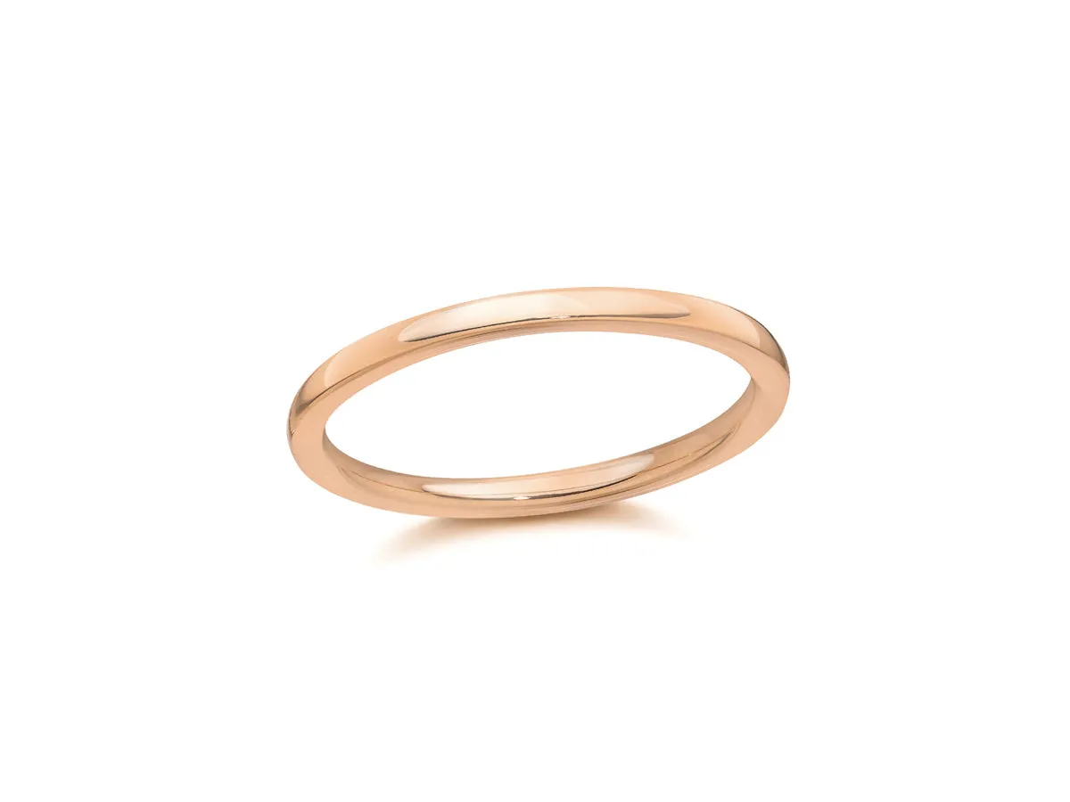 1.5mm 18k Rose Gold Aura Band