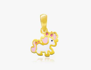 18K Gold The Dancing Pony Pendant <br> Storybook Collection