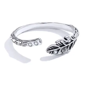 925 Silver Ring Leaf & Branch Adjustable - Fenris