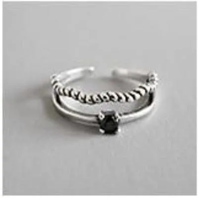 Adjustable Fashion Vintage Personality 925 Silver Rings For Women