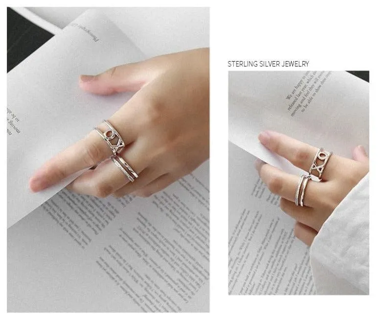 Adjustable Fashion Vintage Personality 925 Silver Rings For Women