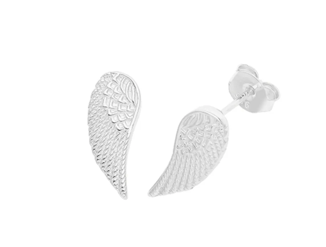 Angel Wing Earrings: Celestial Wing Stud Earrings