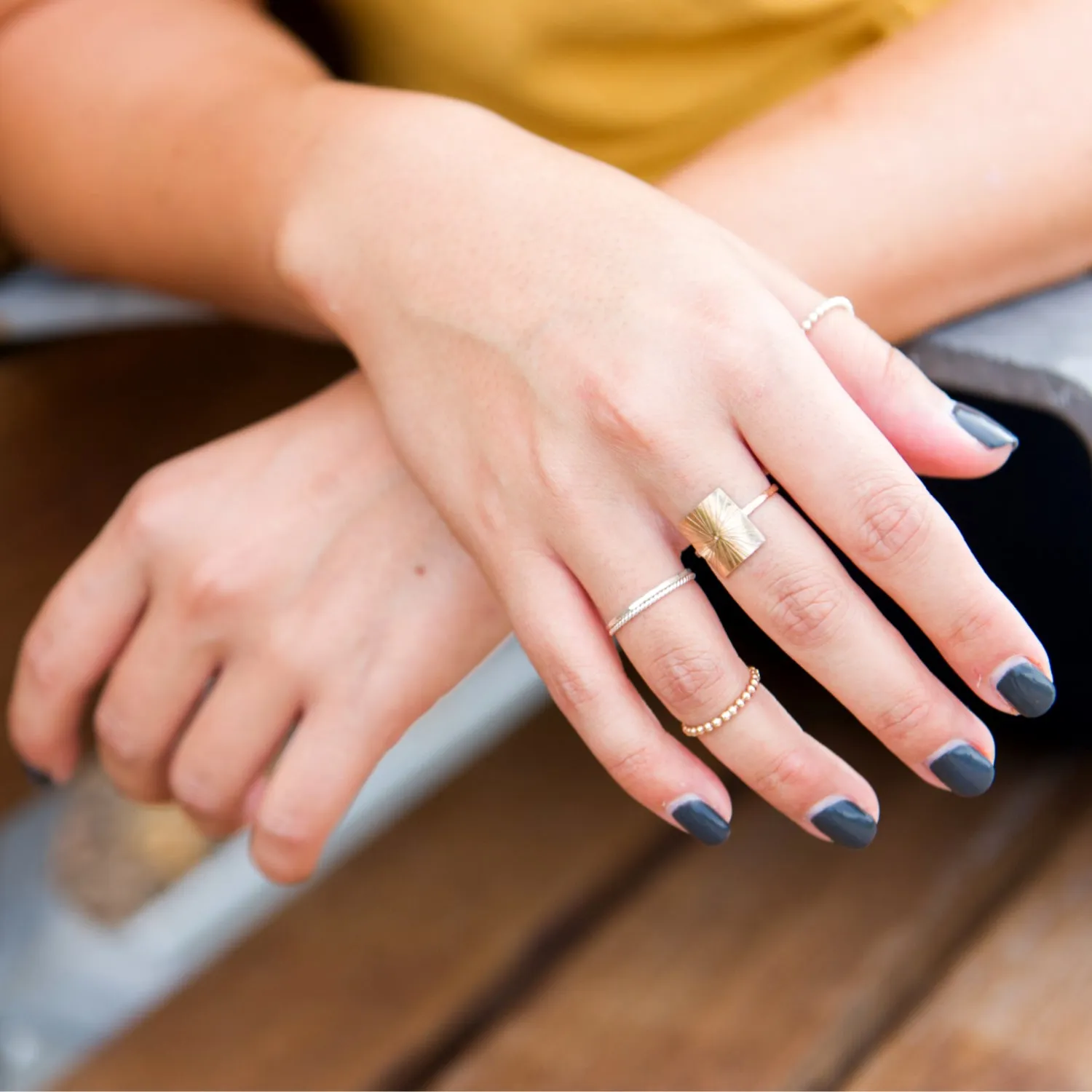 Beaded Stacking Rings