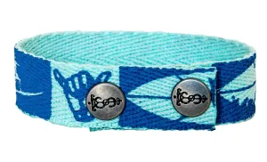 Blue Surf Snap Bracelet