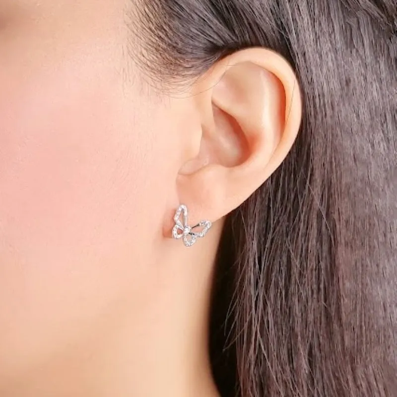 Butterfly Cubic Zirconia Earrings