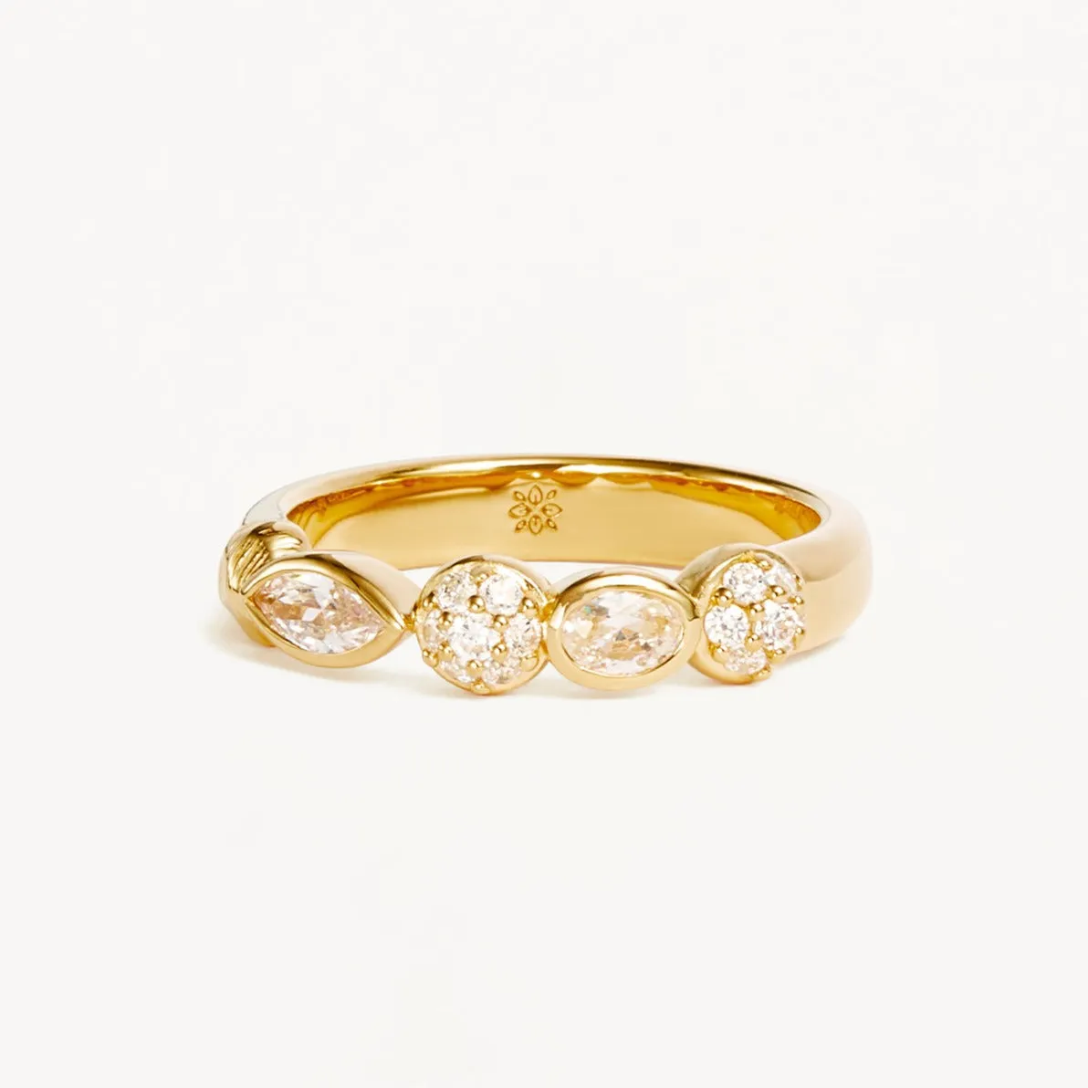 By Charlotte Protection of Eye Crystal Ring, Gold or Silver