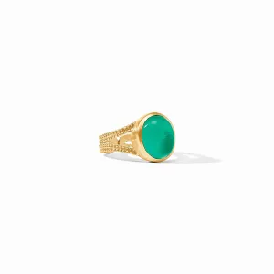 Cabochon Ring - Emerald Green (Size 7)