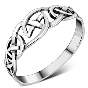 Celtic Plain Sterling Silver Ring