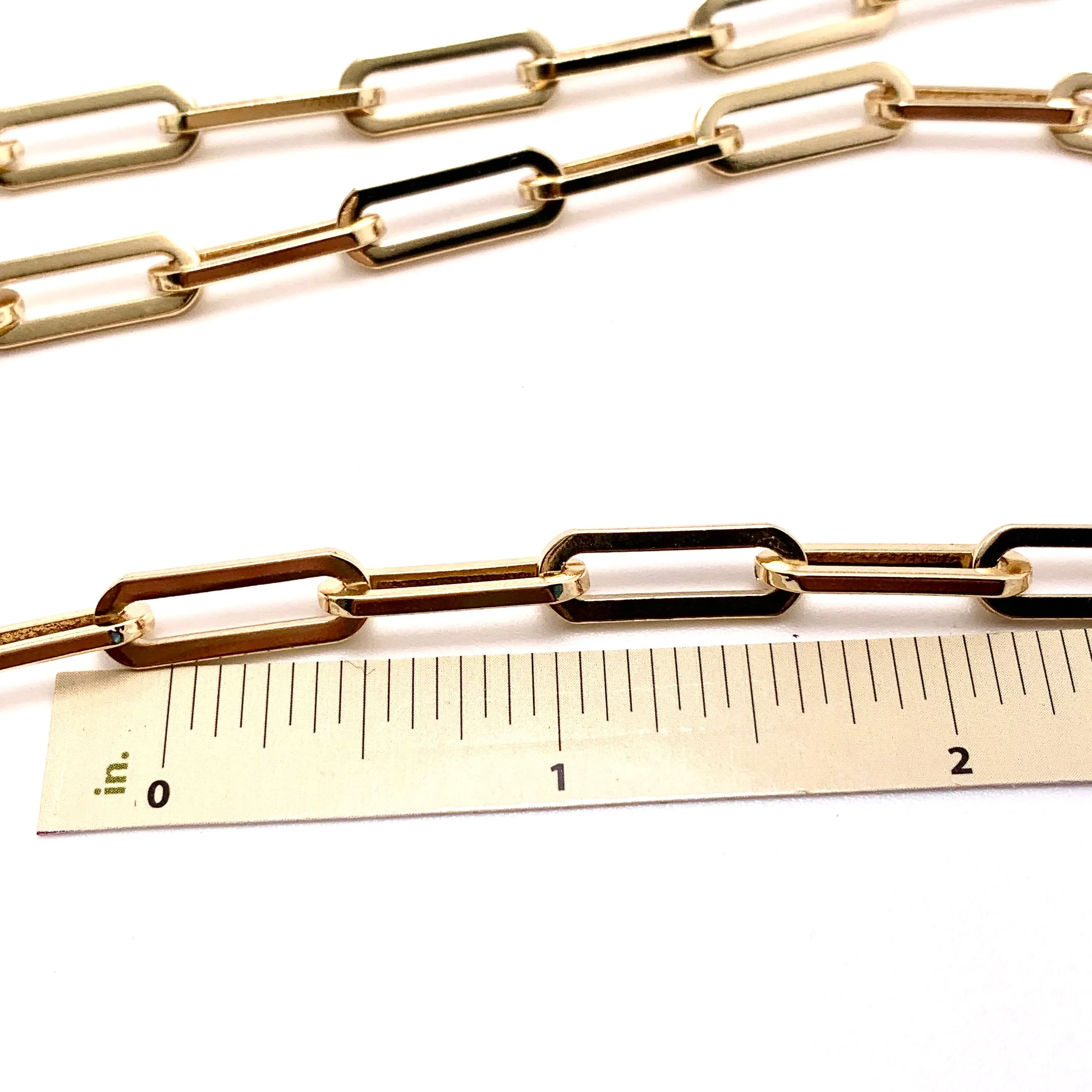 Chunky Gold Plated Paperclip Chain