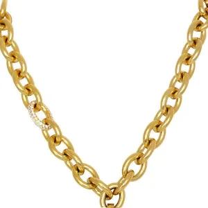 Cuban CZ Link Necklace (Stainless Steel)