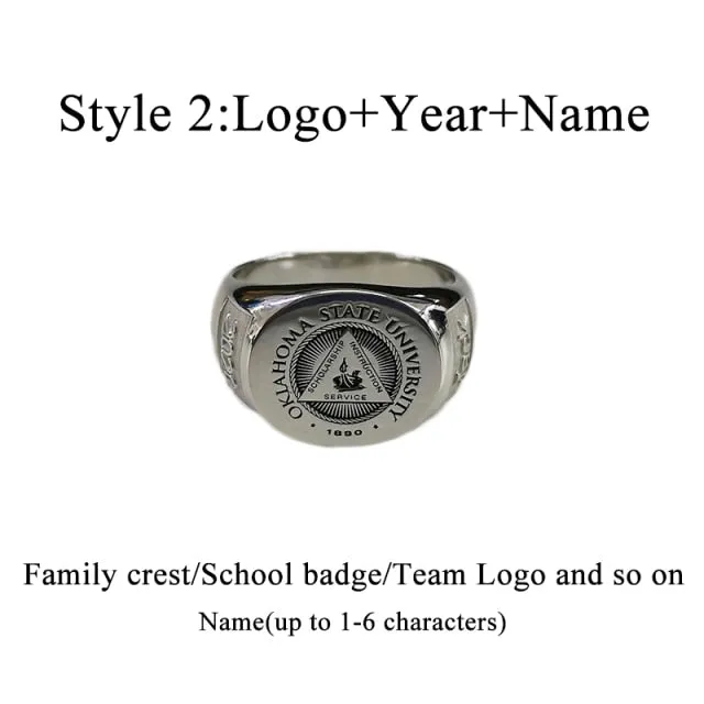 Custom Engraved Signet Ring | Family Crest Rings | Custom Signet Rings | Personalized Ring | Personalized Signet Ring | Coat Of Arms Rings