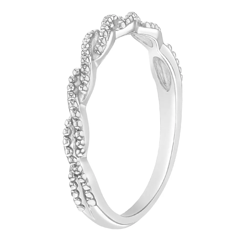 Delicate Twist Size 5-7 Kids / Teen Ring - Sterling Silver