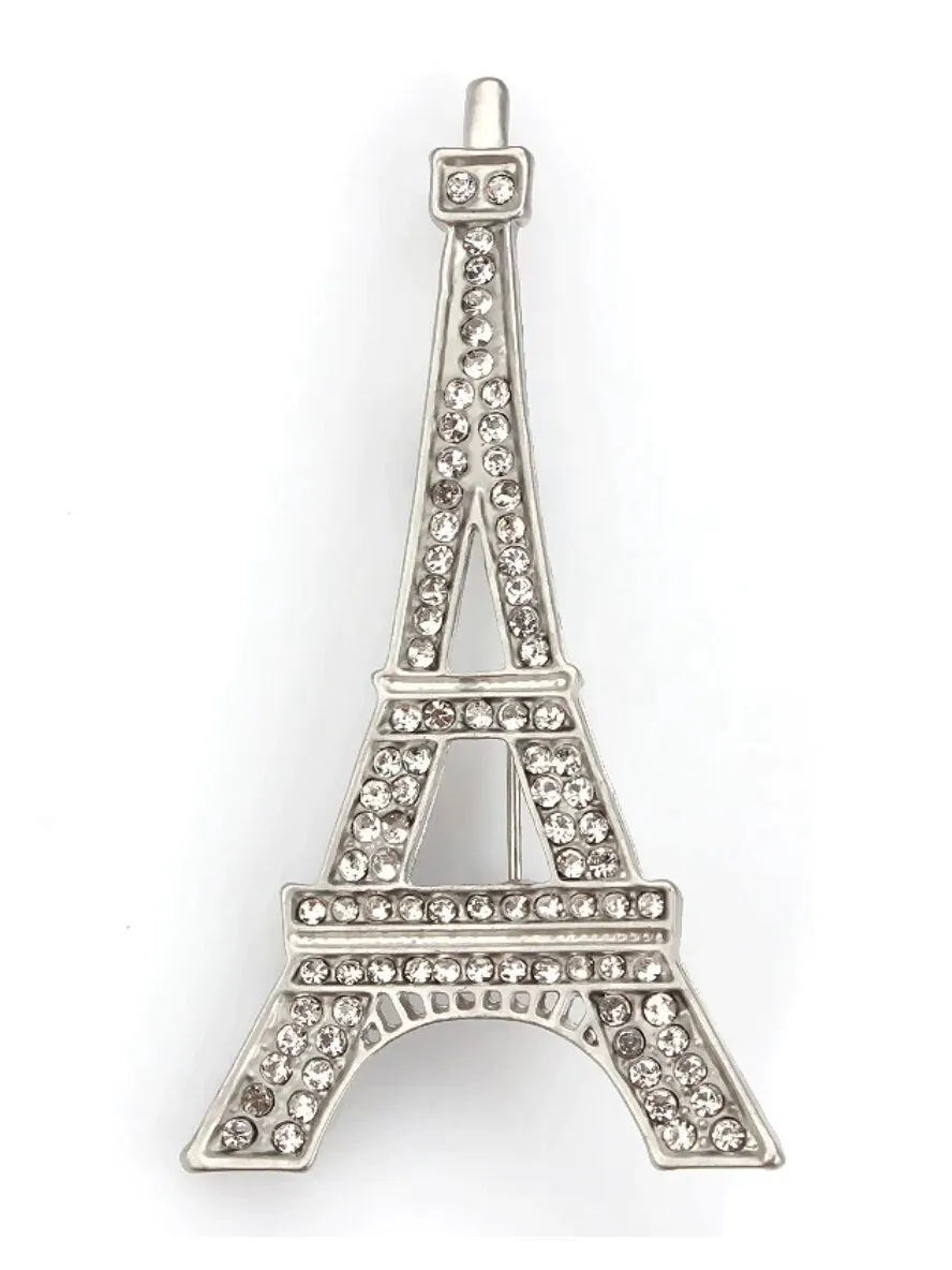 Eiffel tower brooch paris gold silver plated designer broach celebrity queen pin