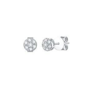 Essentials 0.26ct Sparkling Clusters Earrings <br> E-00132WHT