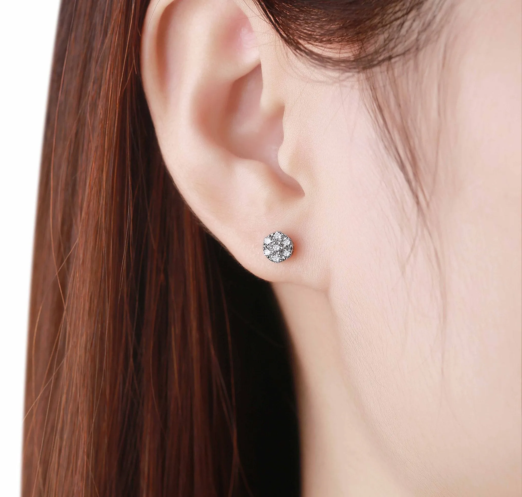 Essentials 0.26ct Sparkling Clusters Earrings <br> E-00132WHT