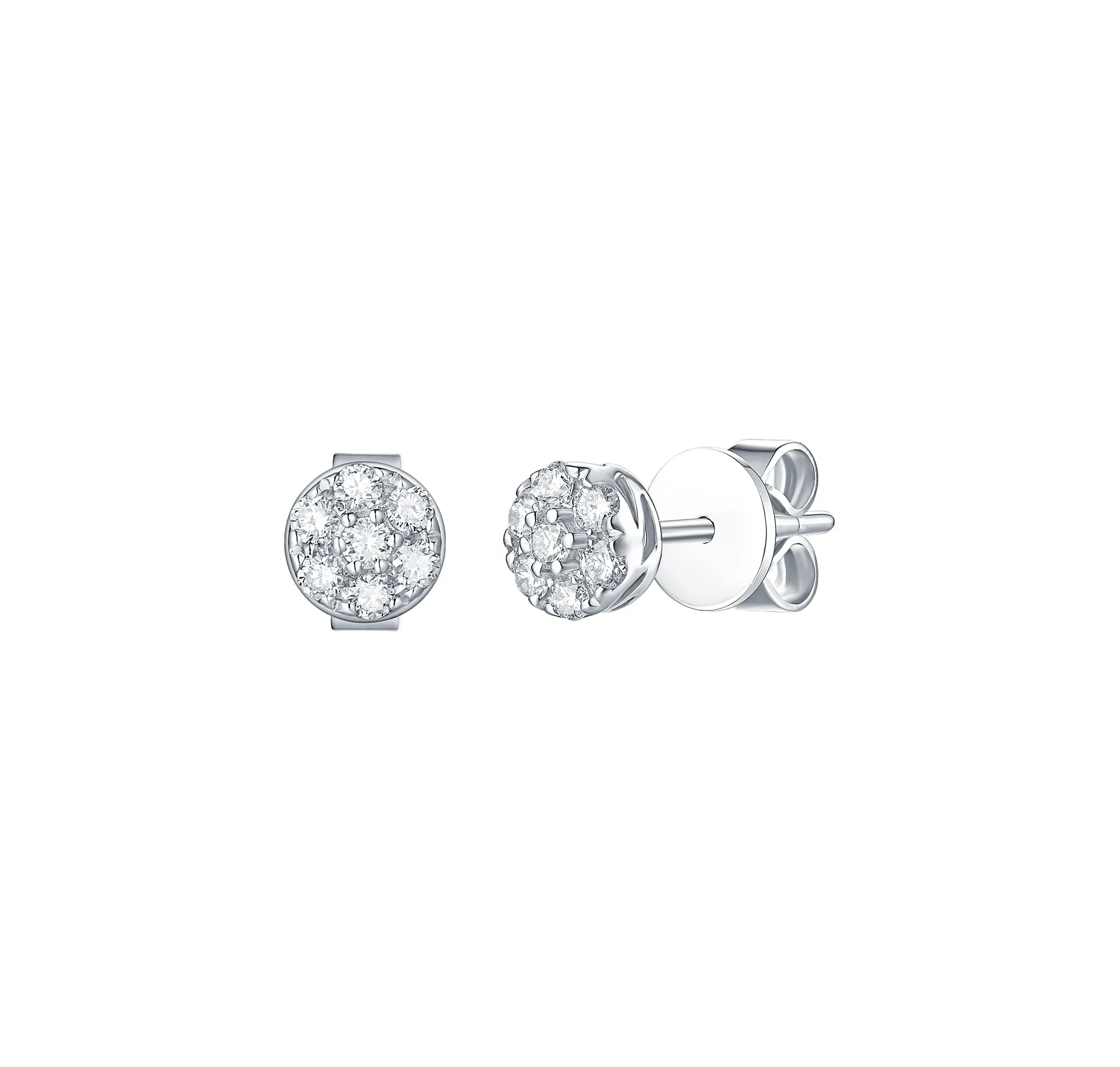 Essentials 0.26ct Sparkling Clusters Earrings <br> E-00132WHT