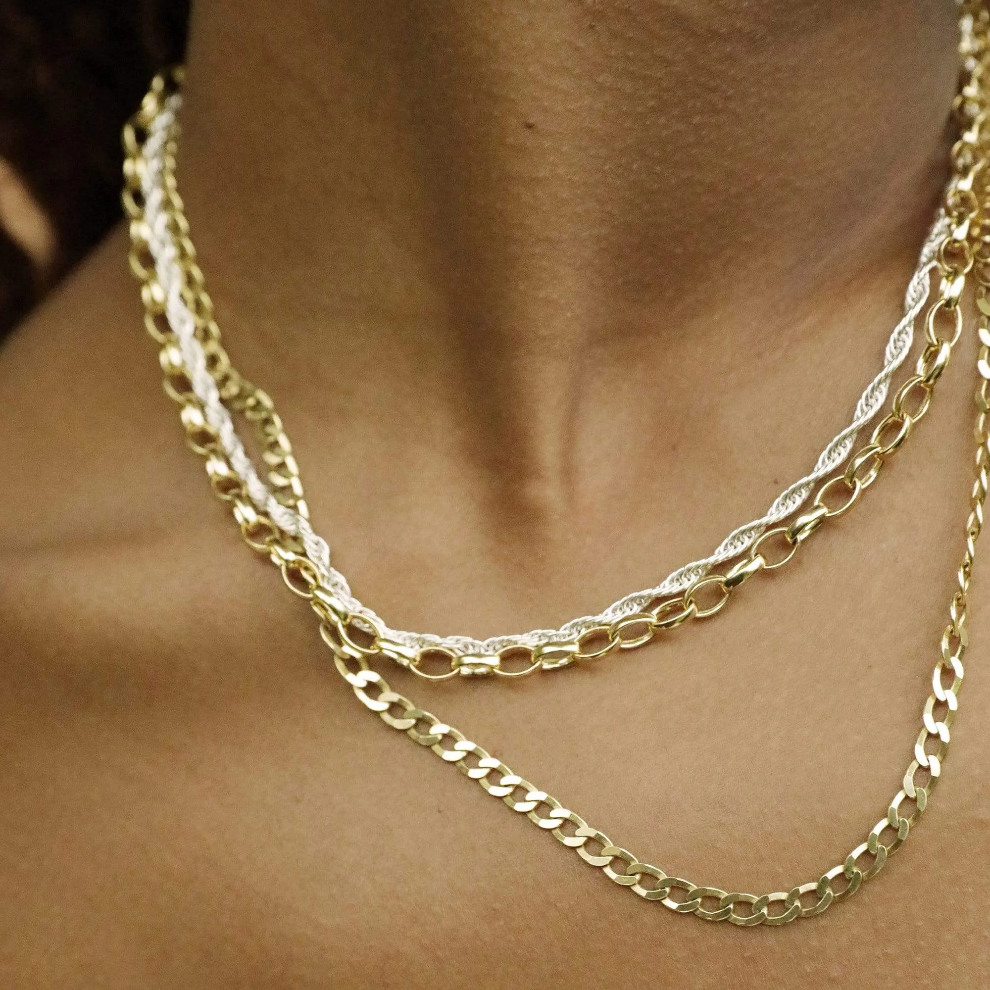 Estée Lalonde Chunky Chain Necklace 18Ct Gold Plate