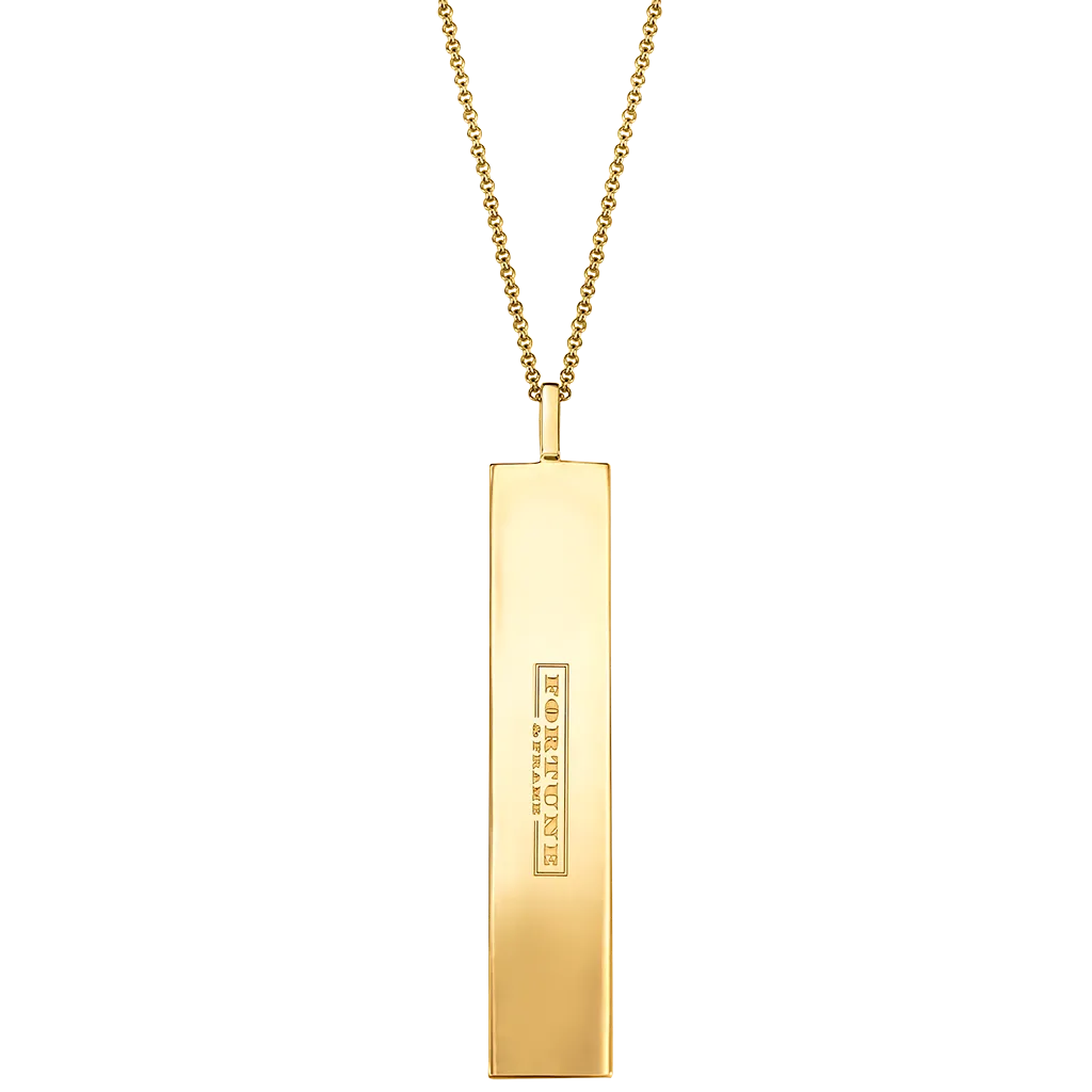 Fortune Pendants: Dare BIG. Fear small. - Gold