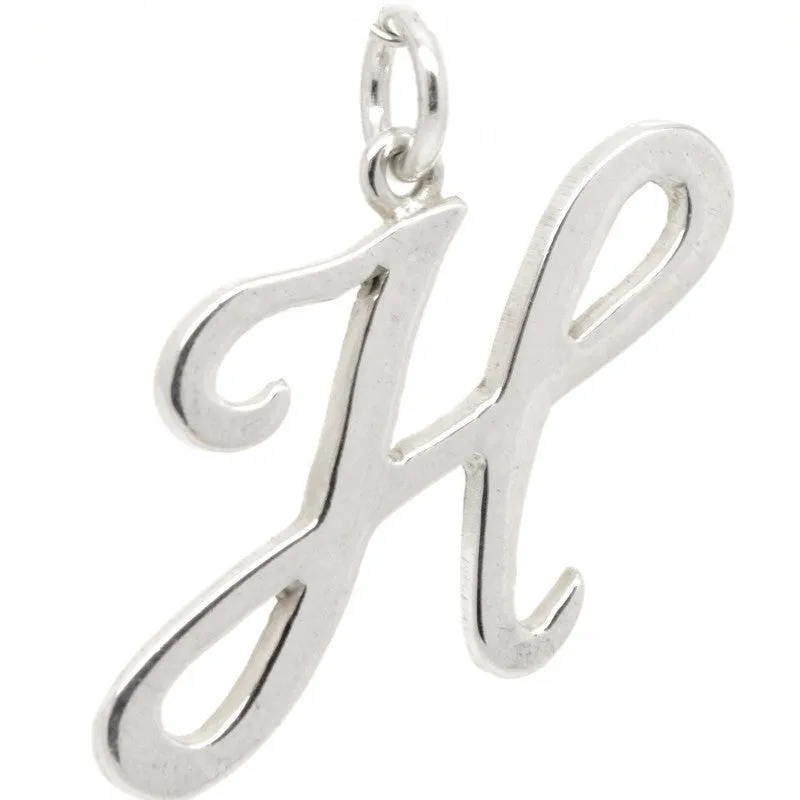 Gold Large Italic H Charm