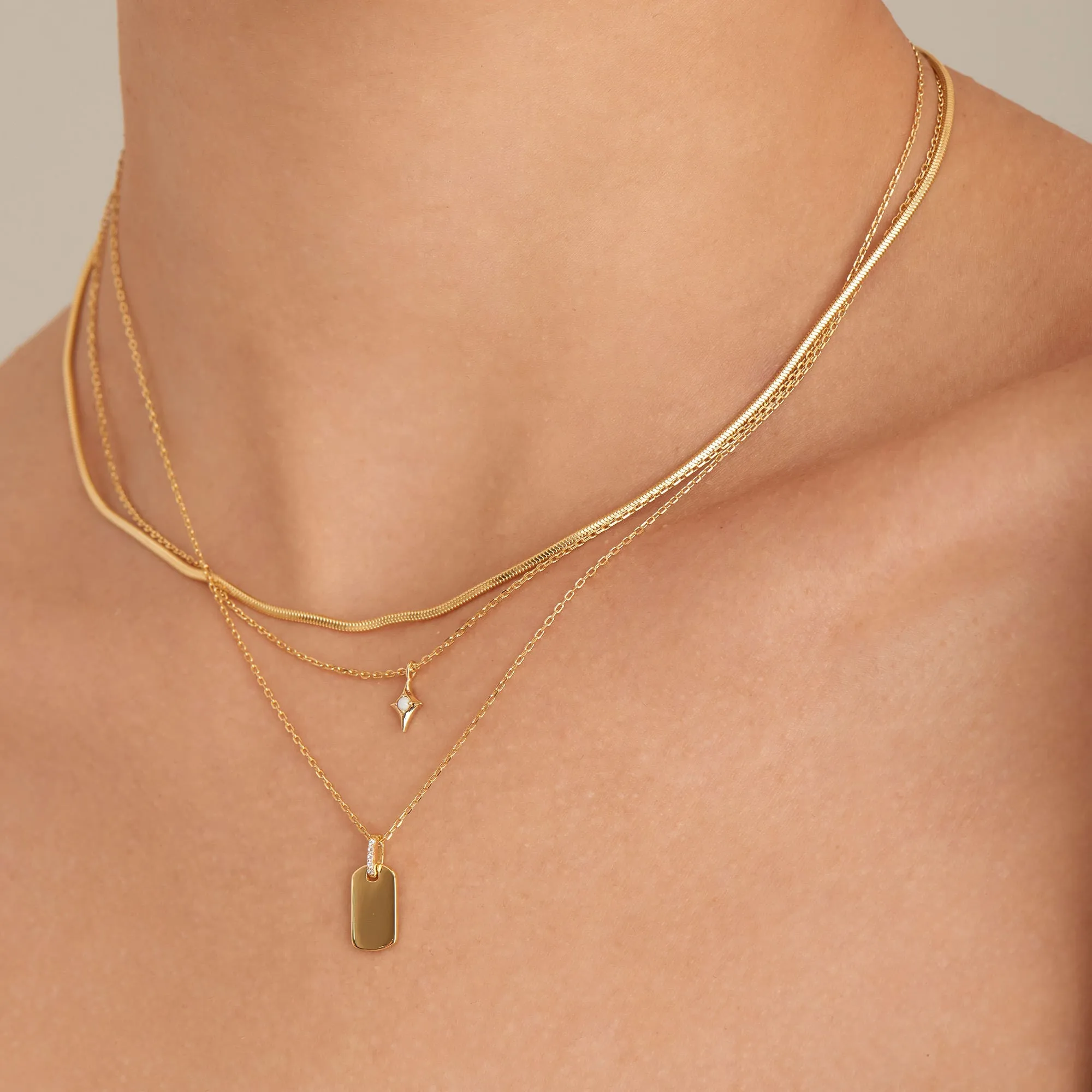 Gold Snake Chain Necklace