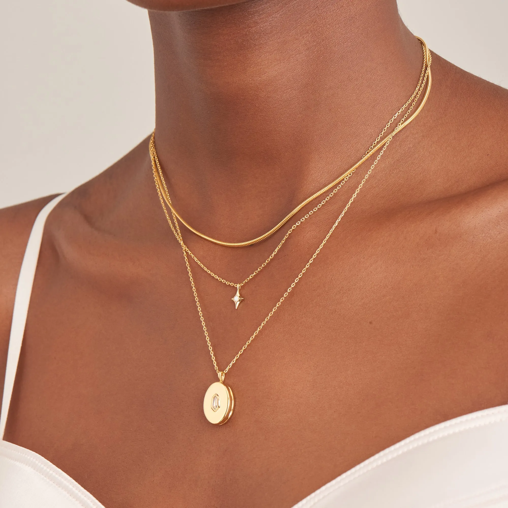 Gold Snake Chain Necklace