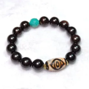 Handmade Phoenix Eye Dzi Beaded Bracelet