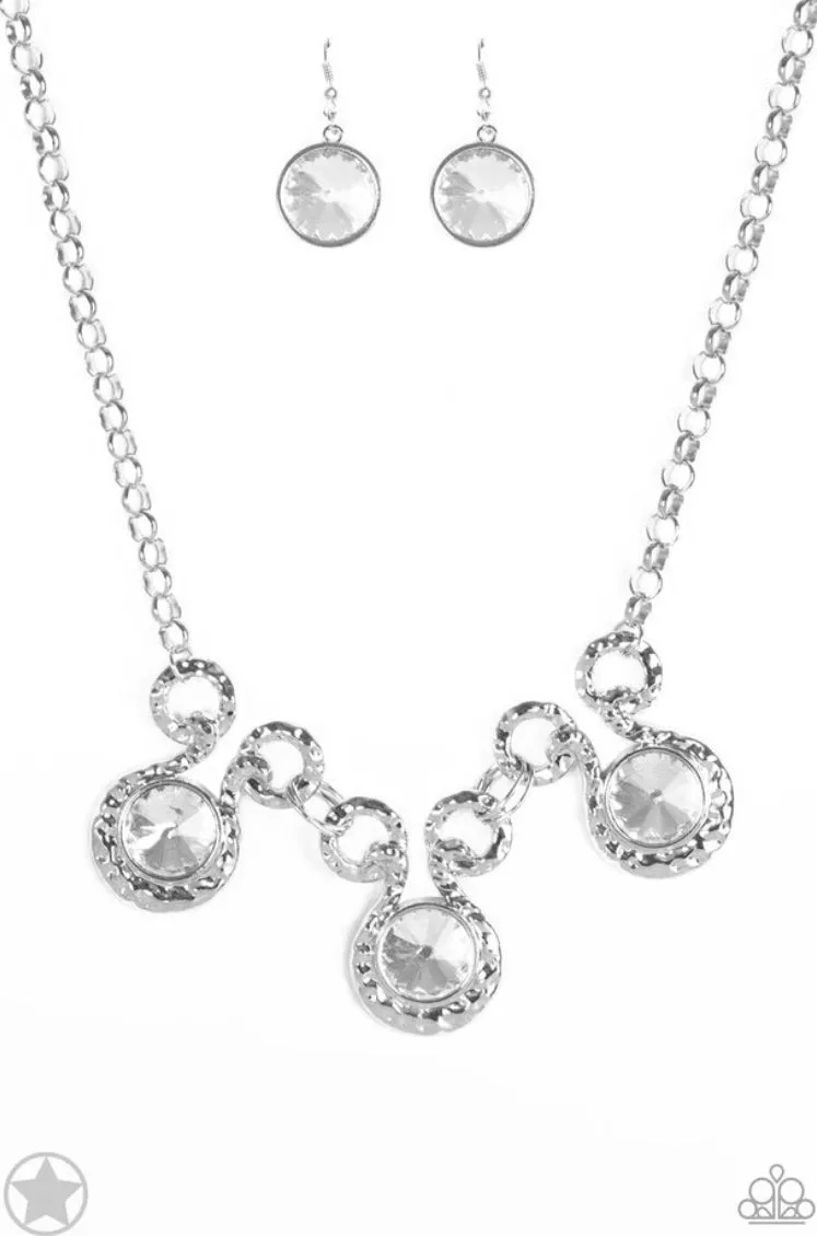 Hypnotized - Silver Necklace - Paparazzi Accessories