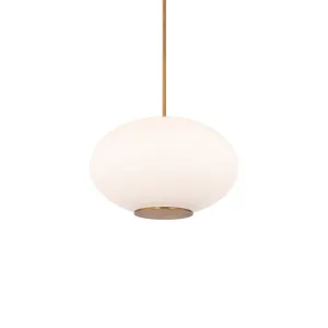 Illusion 16 in. LED Pendant Light 2700K Brass finish