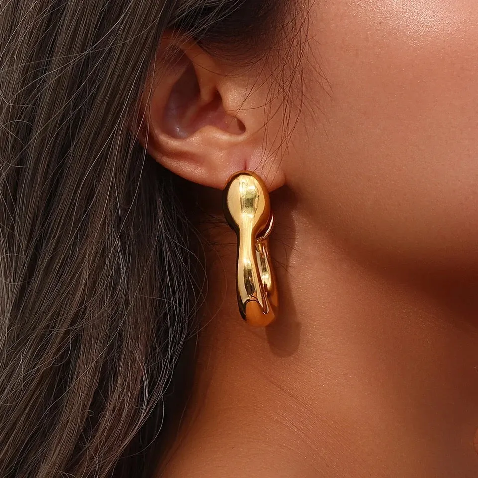 Isha Statement Hoop Earrings