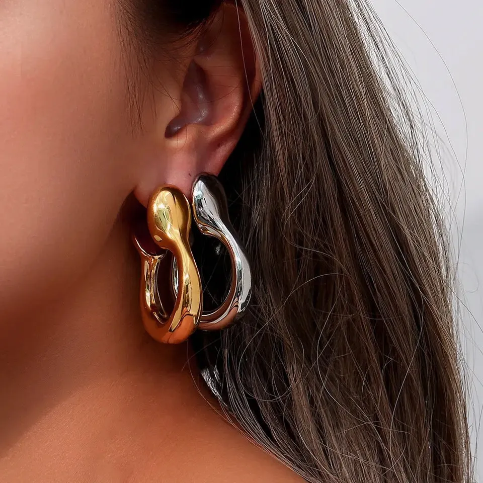 Isha Statement Hoop Earrings