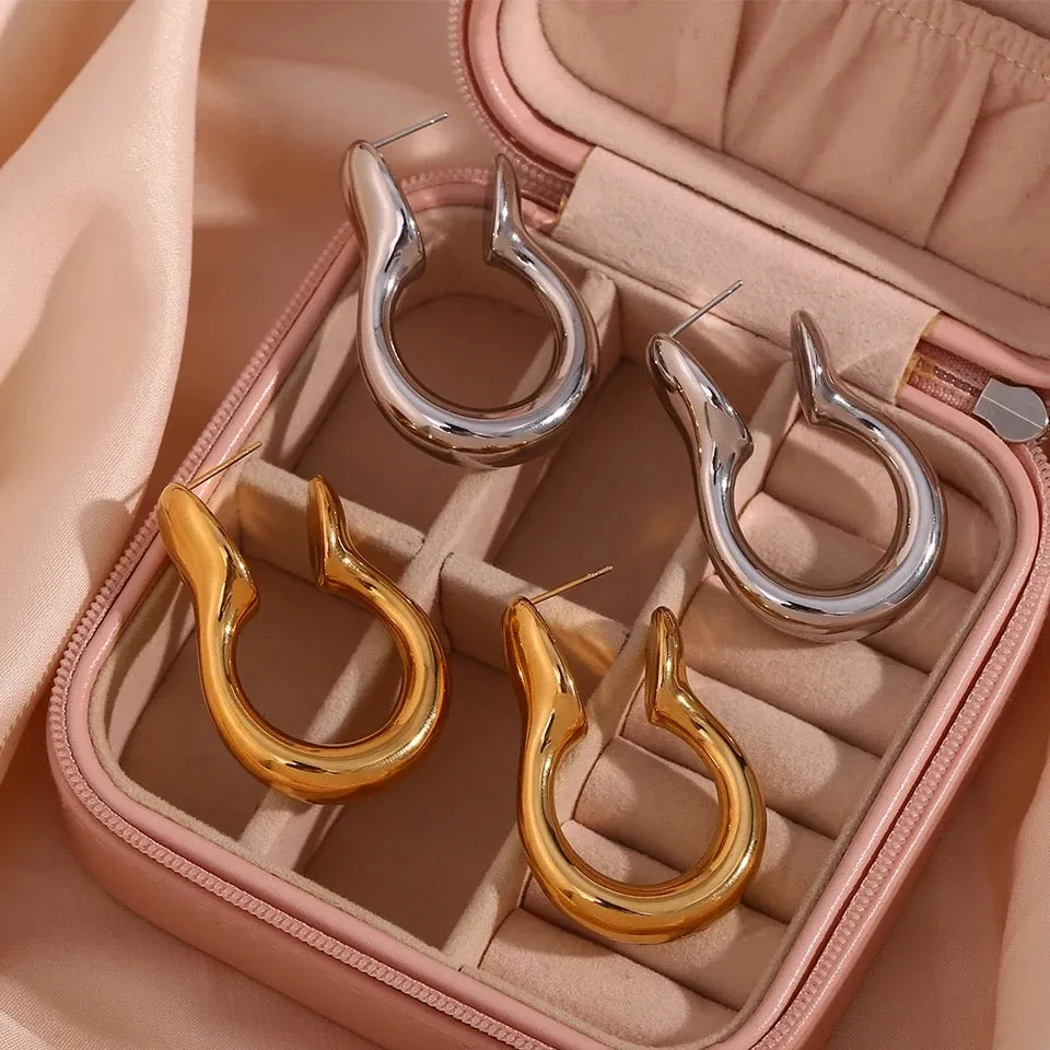 Isha Statement Hoop Earrings