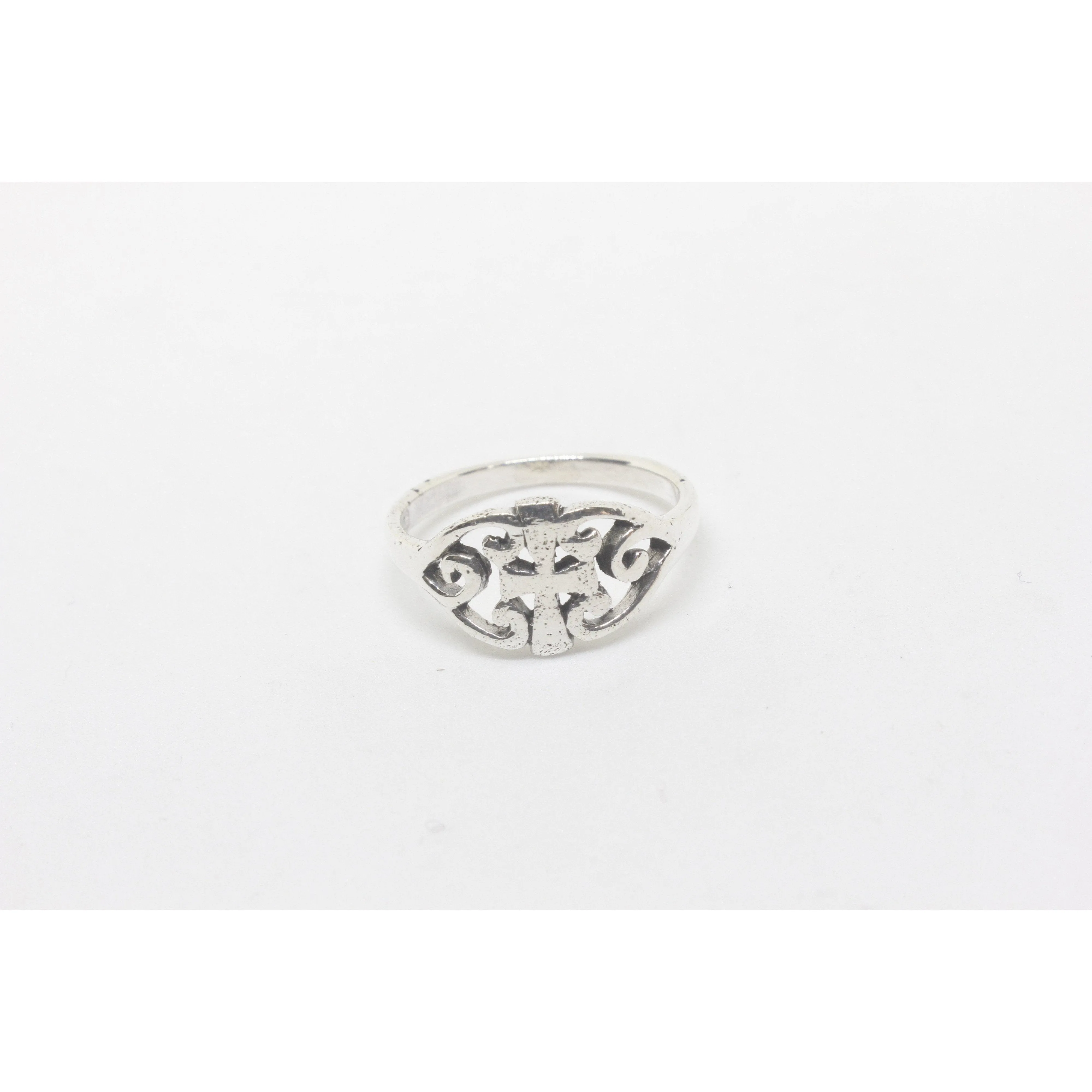 Lea Two Heart Silver Ring