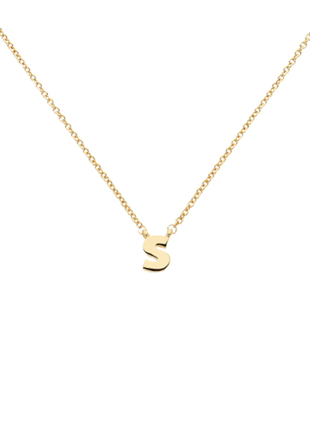 Letter 's' Pendant Necklace