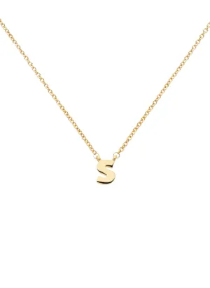 Letter 's' Pendant Necklace