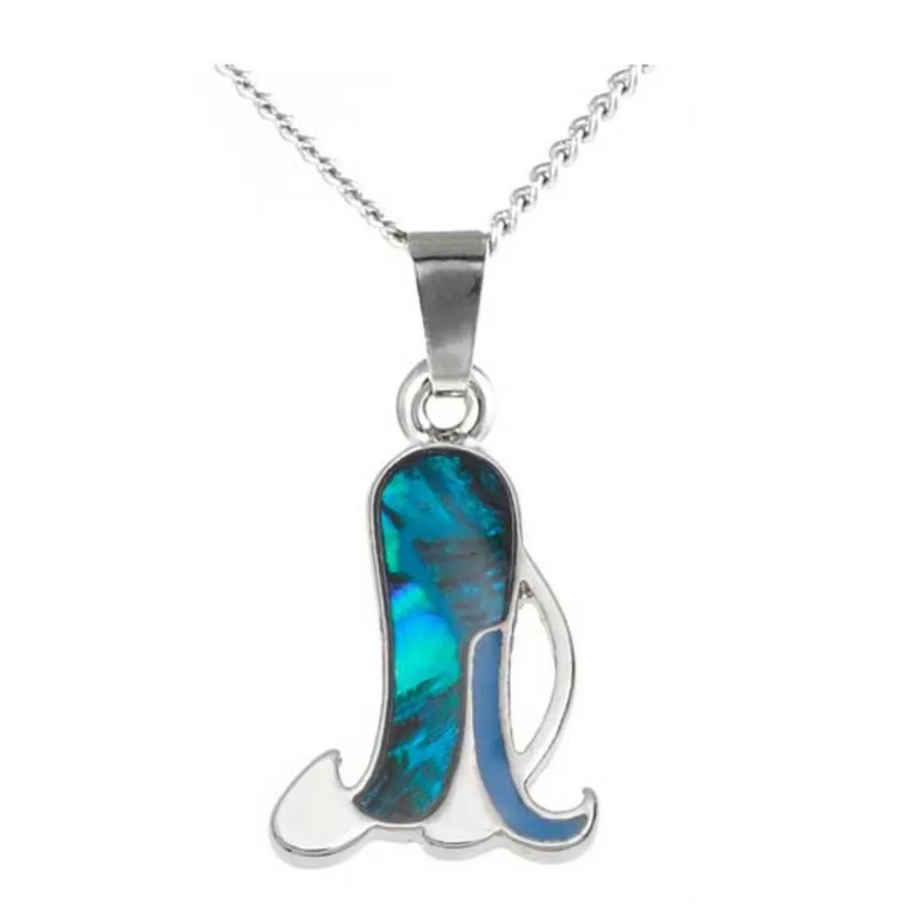 Lila Jewellery 30mm Paua Shell Bluebell Pendant