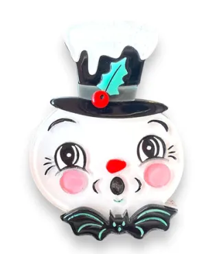 Lipstick & Chrome : Spooky Frosty Spookmas Mini Brooch x Johanna Parker