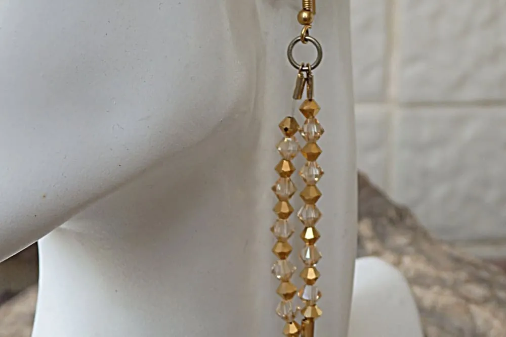 Long beads earrings