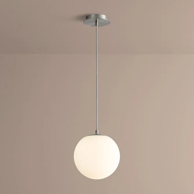 Luna 10" Globe Pendant - Satin Nickel