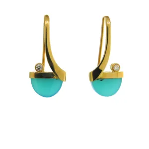 Marine Chalcedony Earrings