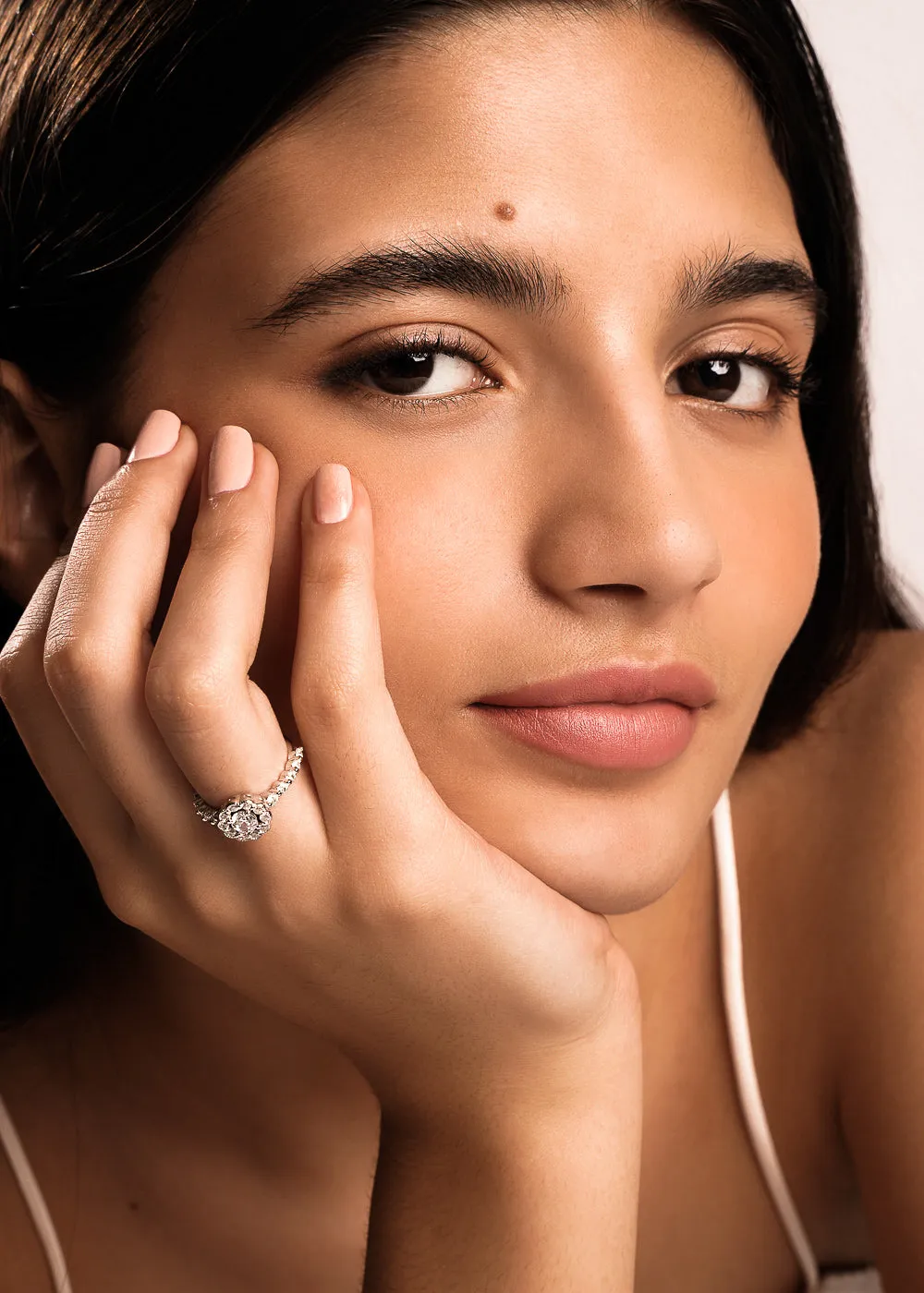 Maya Diamond Ring In Silver