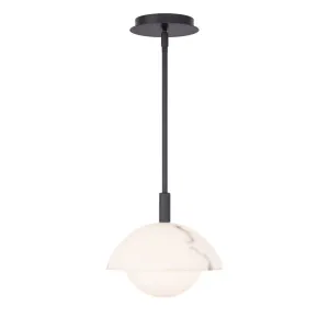 Moonstone 10 in. LED Pendant Light Black finish