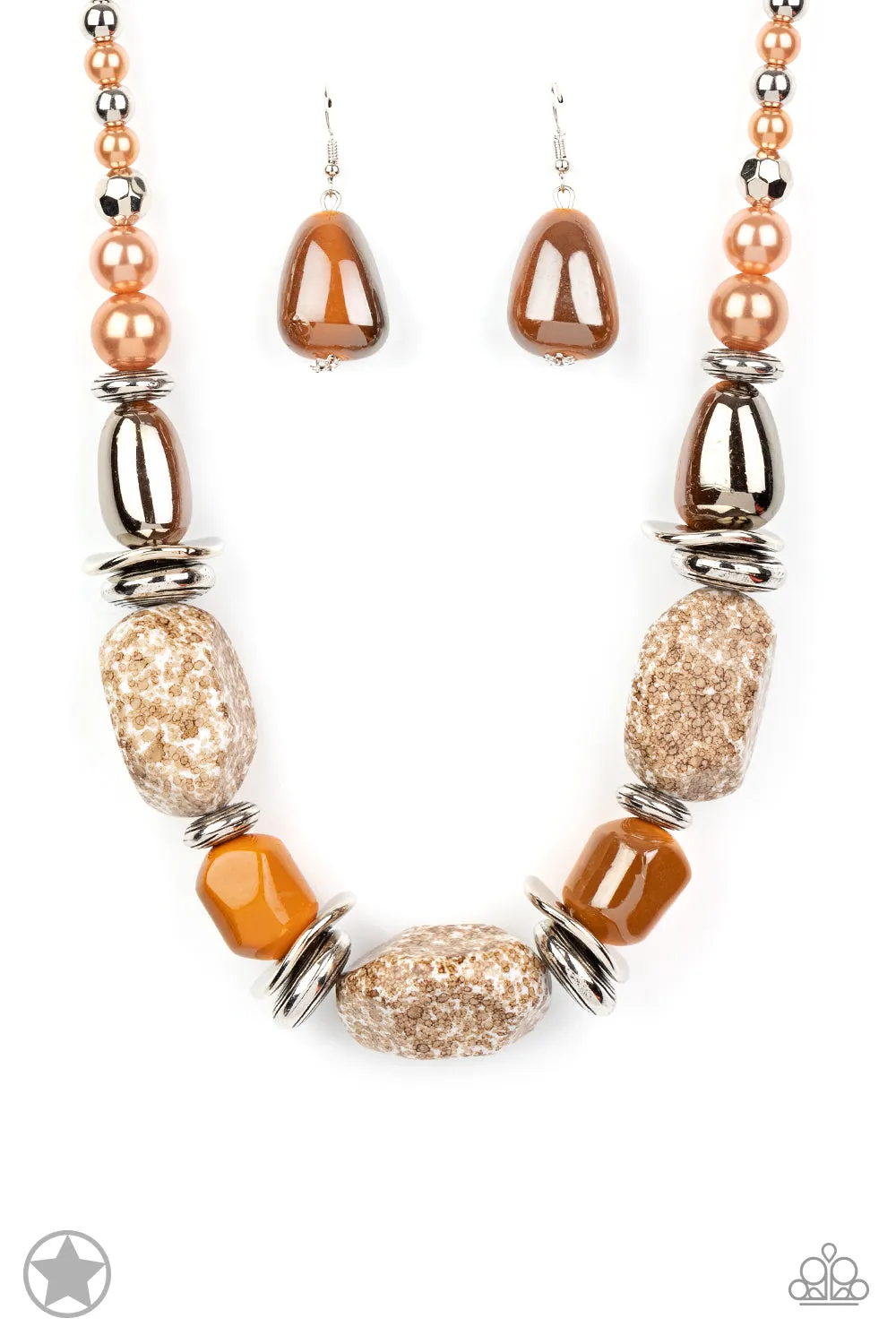 Necklaces In Good Glazes - Peach Blockbuster