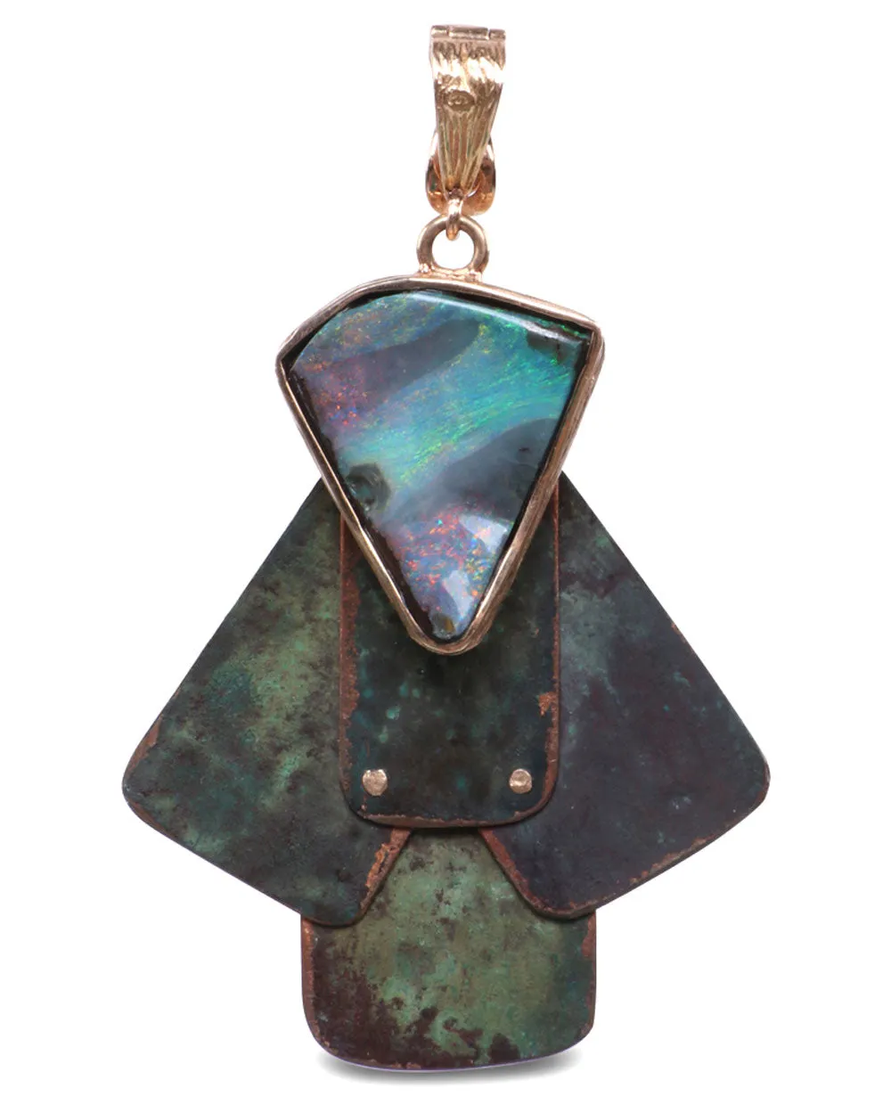 Opal Brutalist Pendant