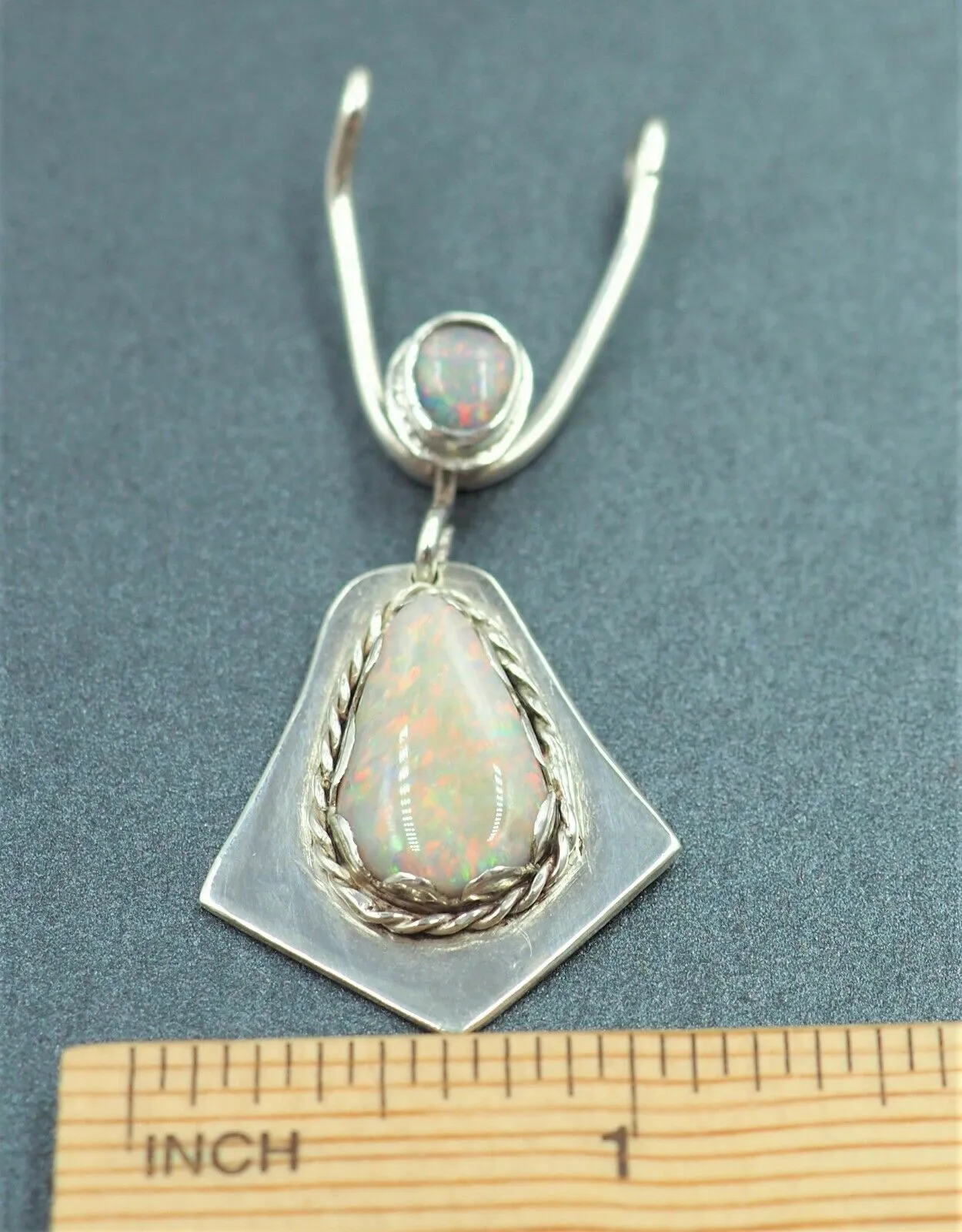 Opal Silver Pendant