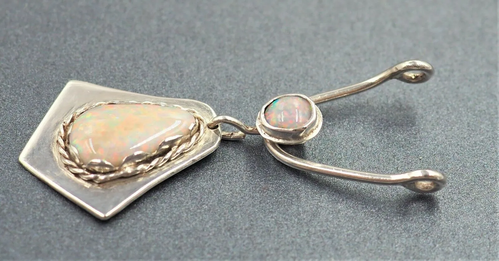 Opal Silver Pendant