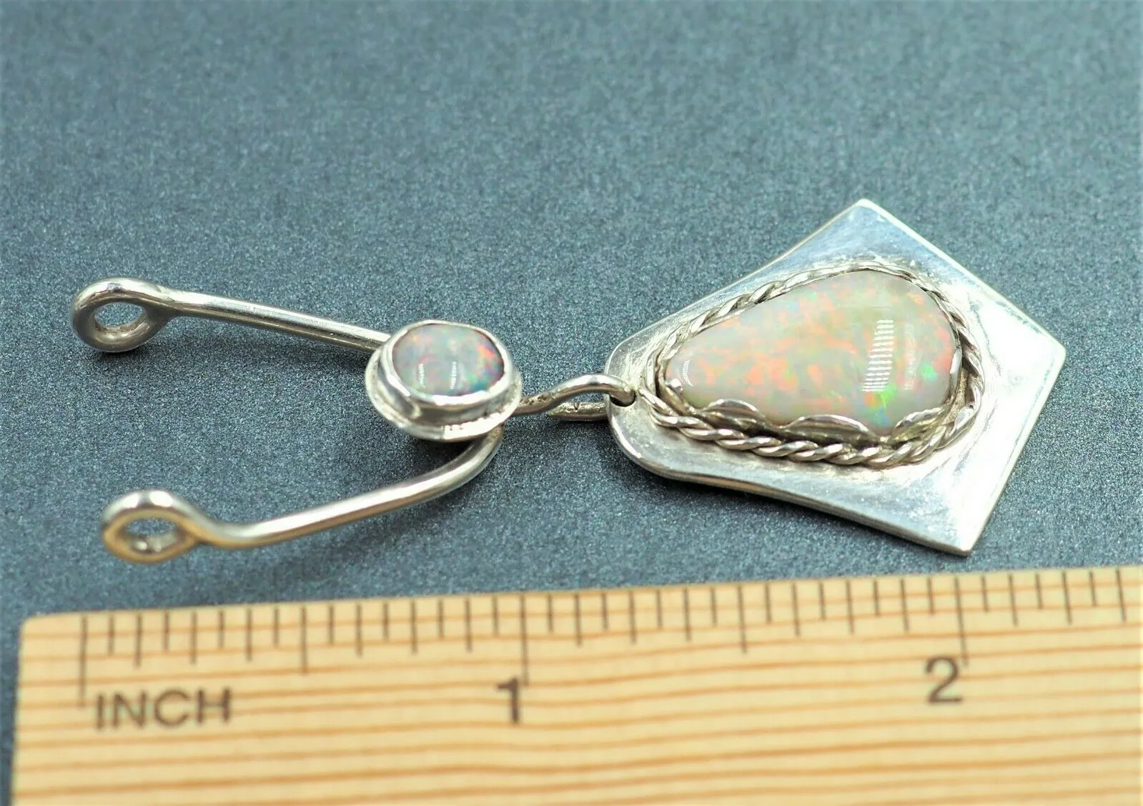 Opal Silver Pendant