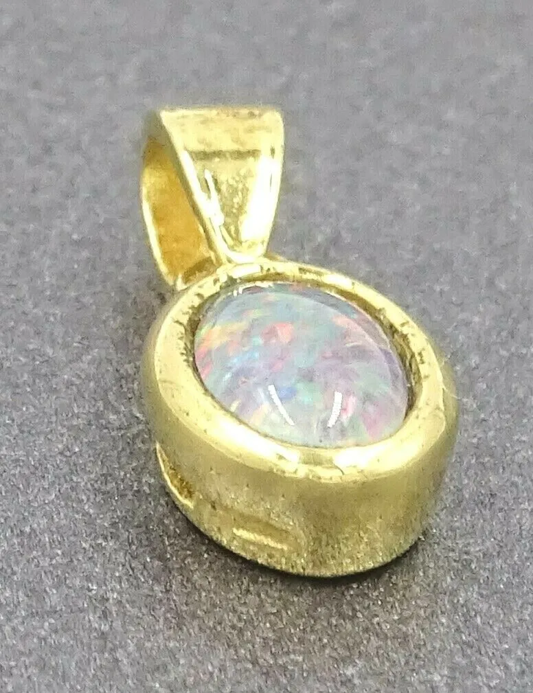 Opal Triplet 18ct Yellow Gold Plated Pendant