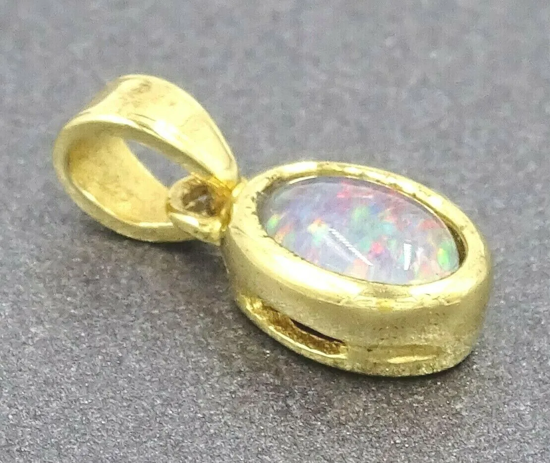 Opal Triplet 18ct Yellow Gold Plated Pendant