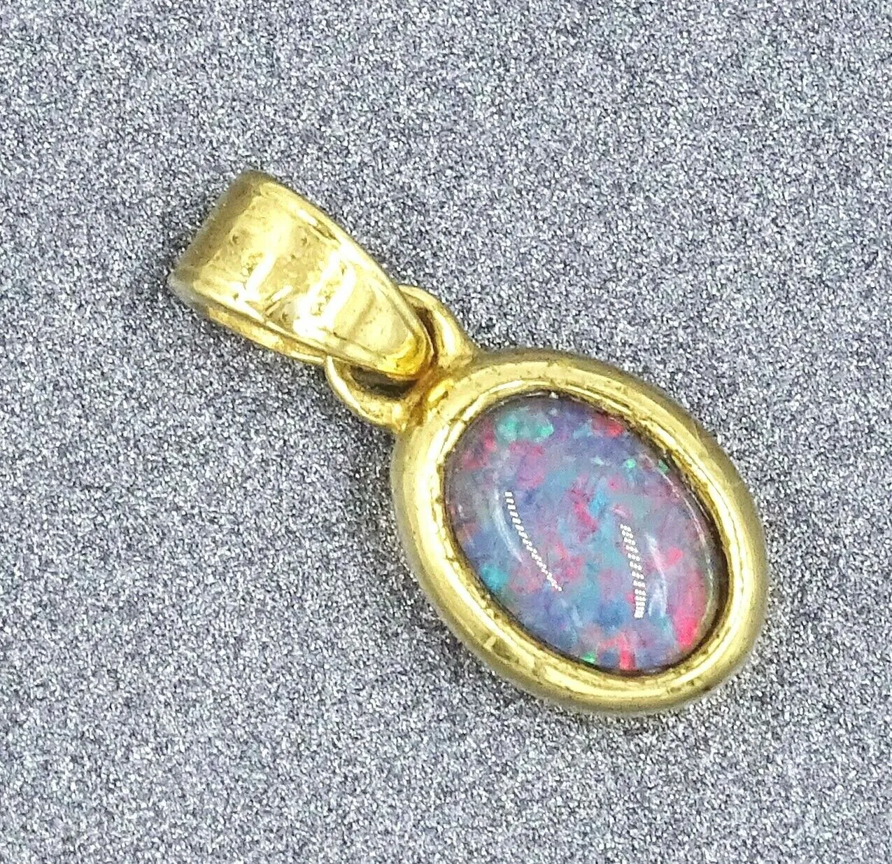 Opal Triplet 18ct Yellow Gold Plated Pendant