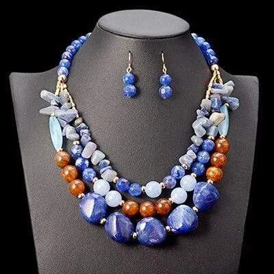 Oversized Chunky Necklace & Earrings Set